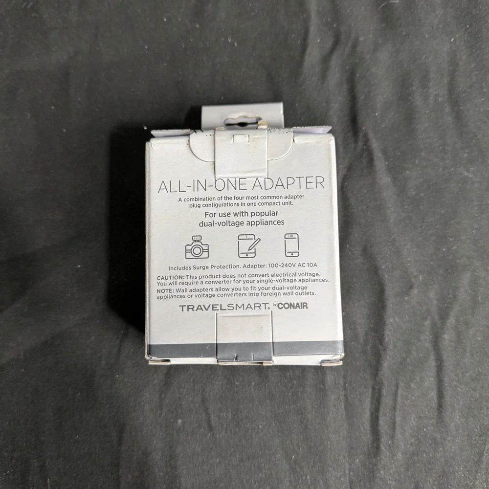 Travel Smart by Conair All-in-One Adapter: Compatible with European Outlets